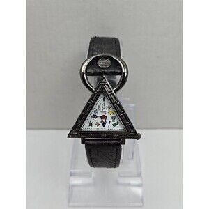 Today Timewear Southwest Watch Triangle Dial Tribal Symbols Leather New Battery